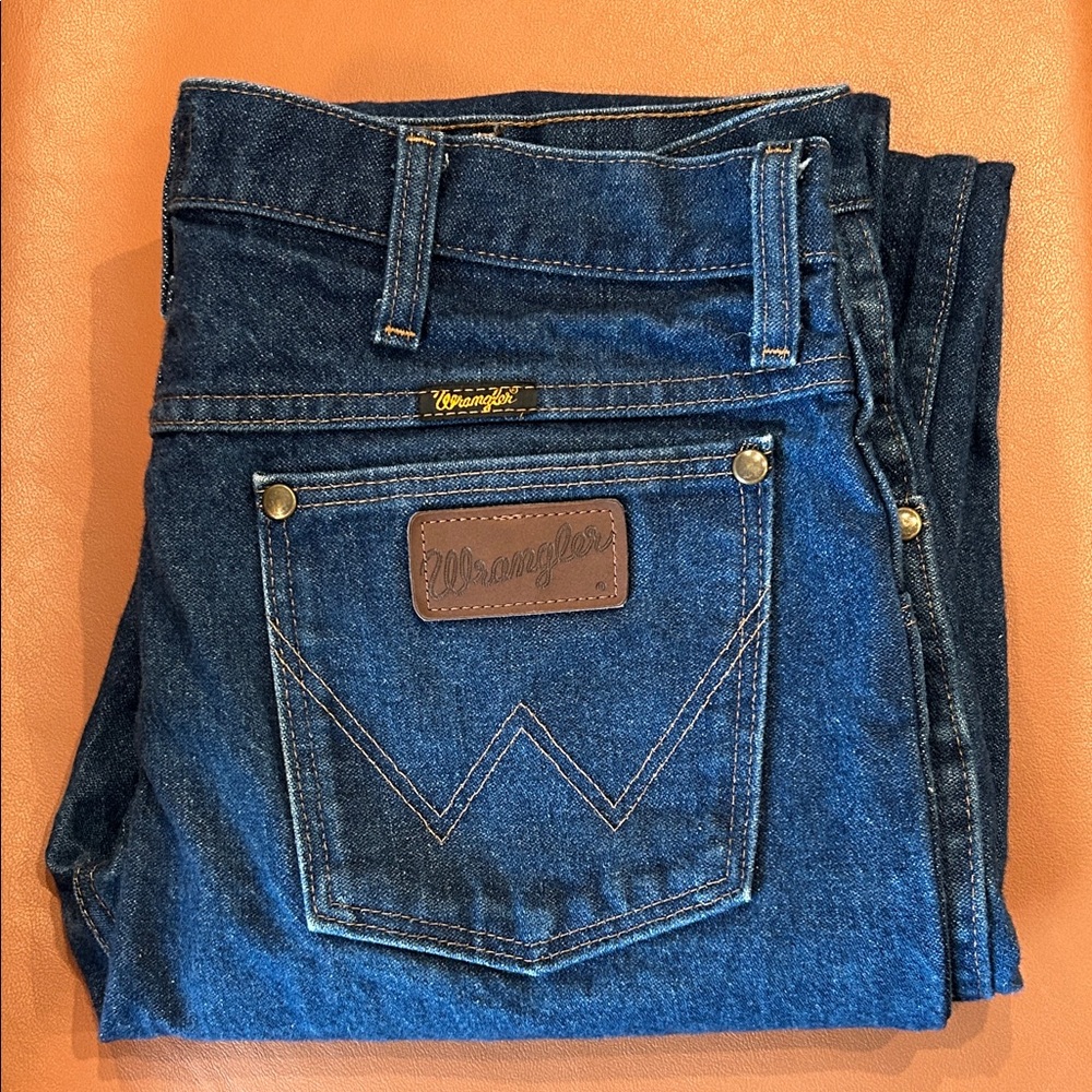 Wrangler Dark Blue Denim Pants Jeans